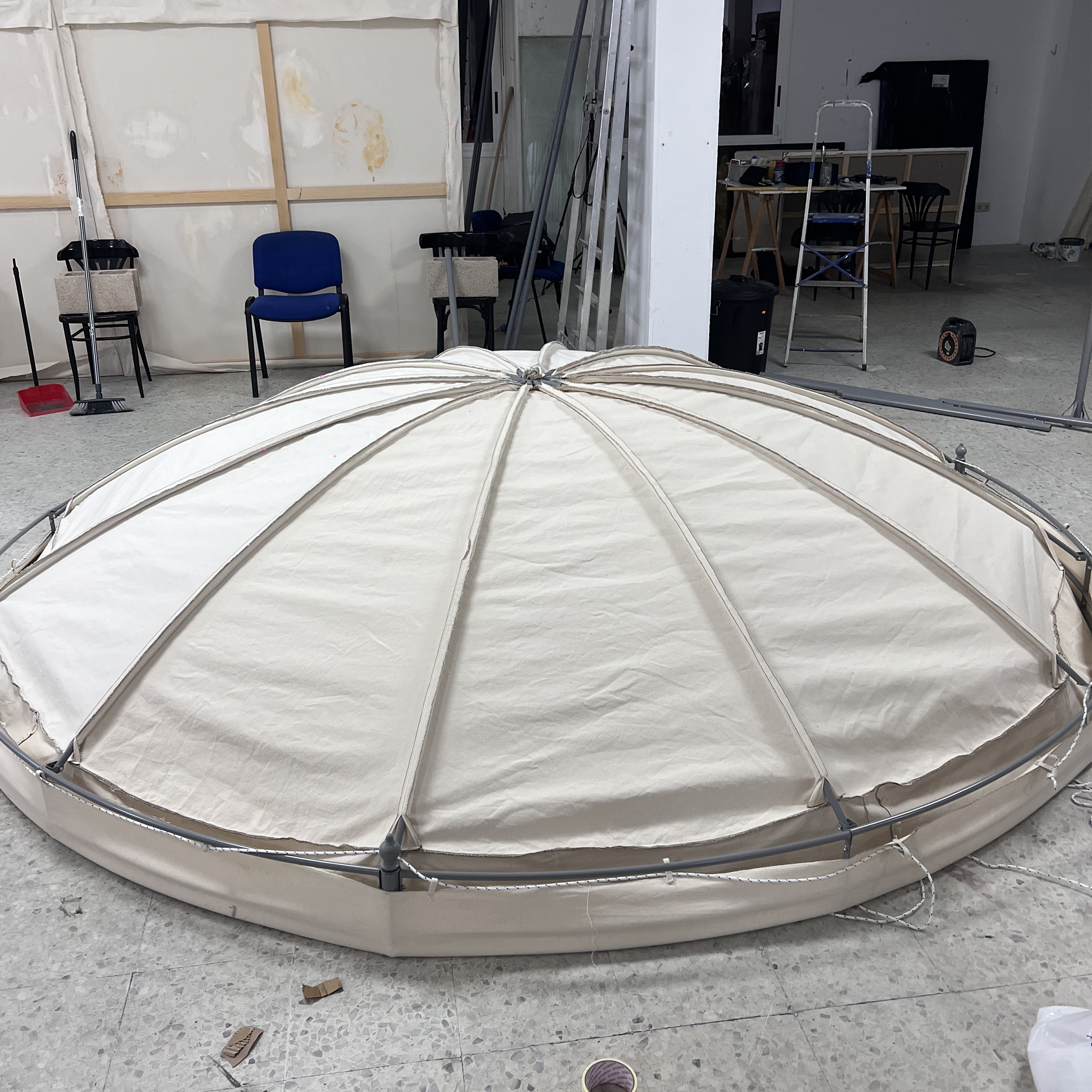 Preparación de la cúpula, 2025.