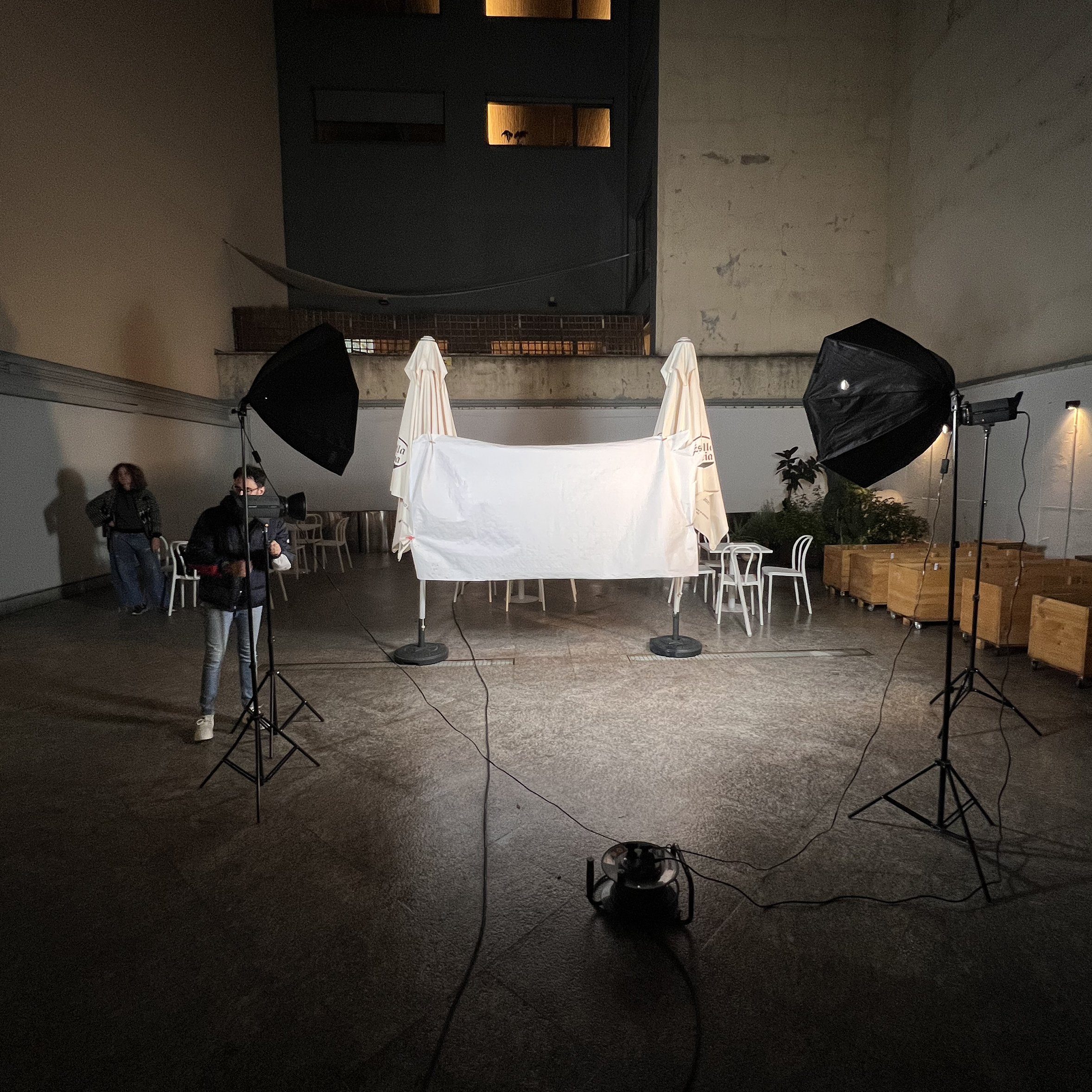 Preparación Performance en Muroexe x Museo Thyssen, 2023.